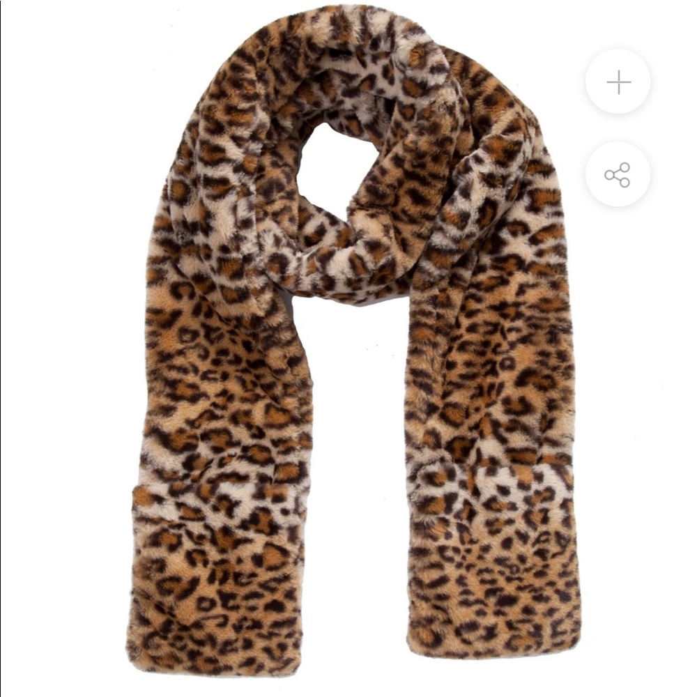 Glamourpuss No-No Scarf (Leopard and Black) NWT